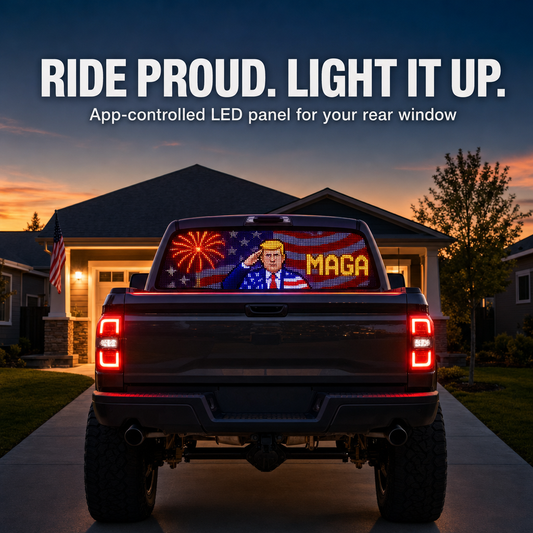 MAGA GLOW Rear Window LED Display