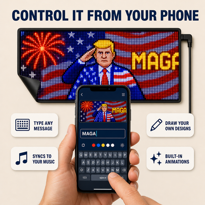 MAGA GLOW Rear Window LED Display
