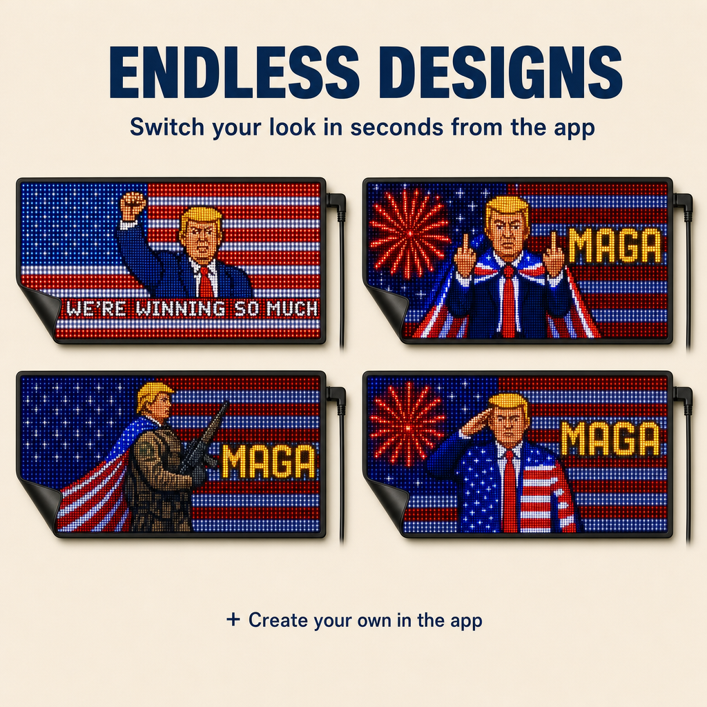 MAGA GLOW Rear Window LED Display