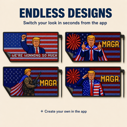 MAGA GLOW Rear Window LED Display