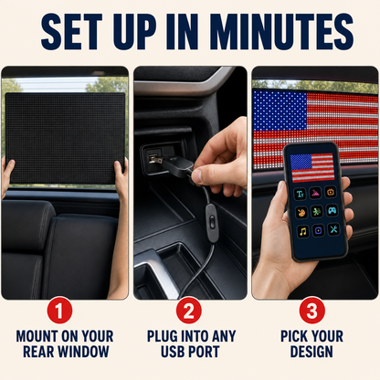 MAGA GLOW Rear Window LED Display